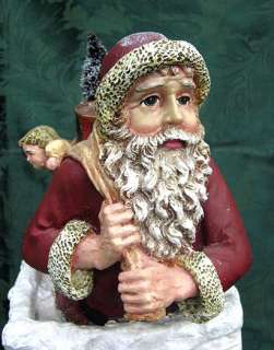 BETHANY LOWE CHRISTMAS SANTA IN CHIMNEY DECORATION BOX  