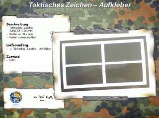 Taktische Taktisches Zeichen Aufkleber (Bundeswehr, SANITÄTSTRUPPE 