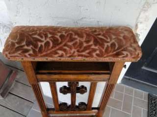   Prayer Chair~Gothic Victorian~Carved Cross~Kneeler Prie Dieu  