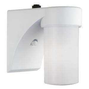 Lithonia Lighting Wall Mount Outdoor White Fluorescent Cylinder Light 