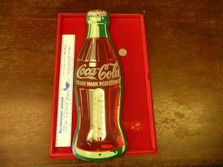 OLDER COKE BOTTLE THERMOMETER 17 INCHES  