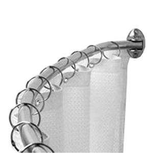 Speakman 60 in. Curved Screw Mounted Shower Rod in Stainless Steel S 