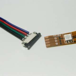 5x Schnellverbinder für RGB SMD LED Strip mit 5cm Kabel   Verbinder 