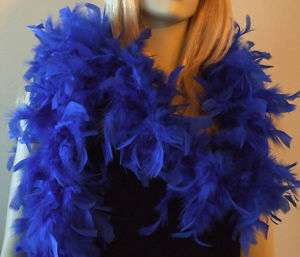 Pacific Blue Feather Boa Luxury Scarf Fantasy Diva  