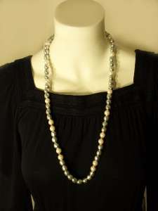 MIRIAM HASKELL SINGLE STRAND PEARL NECKLACE 30  