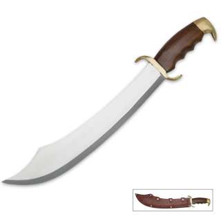 NEW 17.75 Heat Tempered Arabian Sabre Sword w/ Sheath  