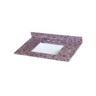 St. Paul Stone Effects 37 In. Vanity Top in Capri With White Bowl 