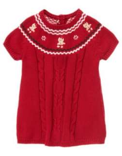 Gymboree Gingerbread Girl Bodysuit Sweater Dress Socks Bib Sz 3 6 9 12 