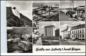 SASSNITZ Rügen DDR Mehrbild AK ua. Hafen W. Pieck Ring Fischerei 