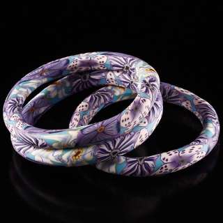 JANPAN Style Flower Floral Polymer Clay Bracelet Bangle  