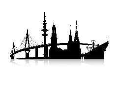 Spritzschutz Hamburg Skyline