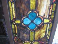 Victorian Stained Glass Window Panel  