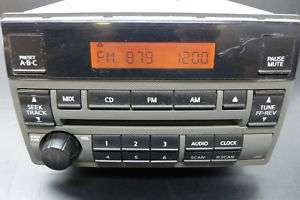 04 06 Nissan Altima SE R CD Player AM FM Radio OEM  