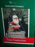 1989 Hallmark Ornament Santa hardhat CLAUS CONSTRUCTION  