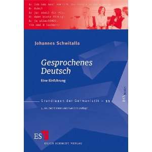   Deutsch Eine Einführung  Johannes Schwitalla Bücher