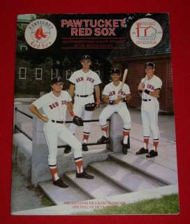 1986 Minor League Red Sox Baseball Program Yearbook  
