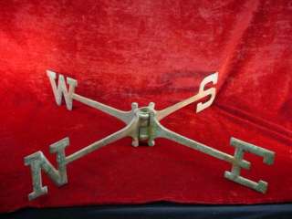 Antique BRASS WEATHER VANE PARTS X North South East West NSEW 
