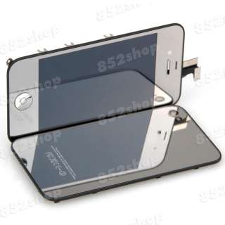 Silver Full Screen Assembly+Housing+Button Iphone 4G  