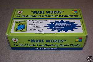 MAKE WORDS for THIRD GRADE   MONTH BY MONTH PHONICS 3rd  