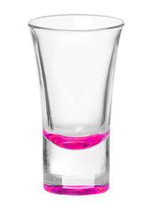 Personalized ENGRAVED Flare Shot glass shooter HOT PINK  