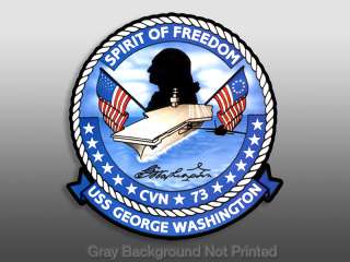 USS George Washington Sticker    military freedom decal  
