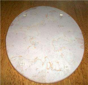 LIGHT PINK MARBLE 10 X 12 OVAL VANITY DISPLAY TRAY CENTERPIECE  