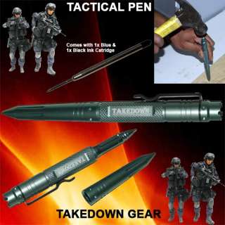 TAKEDOWN Tactical Pen w/ Clip  Metallic Green Finish(P 15900 GR)