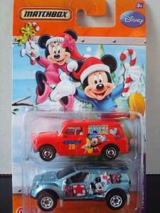Disney Matchbox Target Exclusive Holiday Rides Mickey and Minnie Mouse 