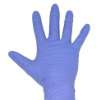Paar Nitril Handschuhe puderfrei   Farbe lila violett   Größe L 