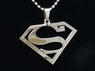 Stainless Steel Mens Necklace Superman S Pendant 0cp  