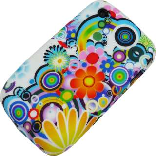 BLACKBERRY CURVE 8520 FLOWER MOBILE PHONE SILICONE CASE  