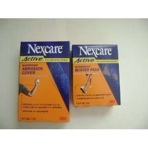  2 NEXCARE  BLISTER PADS AND ABRASION COVER (BOTH 