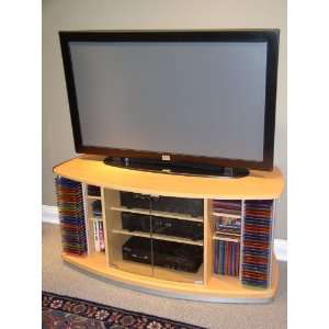  Deluxe TV Stand w/ Media Storage Furniture & Decor