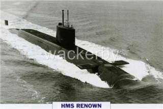 HMS RENOWN, Nuclear Submarine 9x6 Photo ROYAL NAVY  