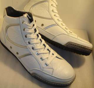 GBX mens white casual boots US sz 11 M  