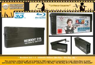 Resident Evil 1 4 Ultimate Edition Ammo Box Blu Ray 3D  