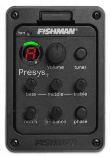 Fishman PRESYS+ Onboard Guitar Preamp/EQ w/Tuner, Sonicore Undersaddle 