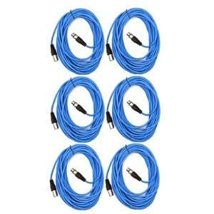   Pack) Blue 50 XLR Patch or Microphone Cable Musical Instruments