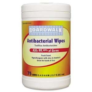  Boardwalk Antibacterial Wipes, 8 x 5 2/5, Fresh Scent, 75 