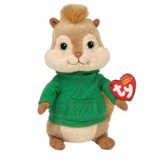 NEW ALVIN & THE CHIPMUNKS 2 THEODORE TY BEANIE SOFT TOY  