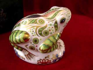 ROYAL CROWN DERBY TOAD PAPERWEIGHT LIMITED EDITION RARE  
