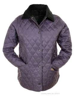 Barbour Ladies Shaped Liddesdale Quilted Jacket   Grape  Blue 