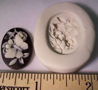 Small Butterfly & Flowers Polymer Clay Push Mold 2518  