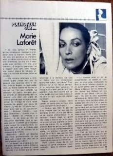   MARIE LAFORET  lot coupures de presse 