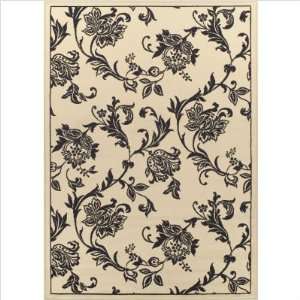   Bradford Floral Ivory Contemporary Rug Size 20 x 30