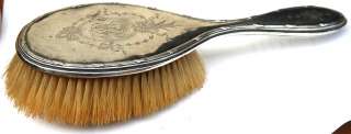 Victorian Solid Sterling Silver Hair Brush 1910 by Synyer & Beddoes 