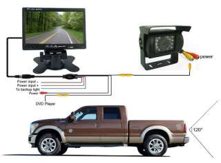 NEW 7 LCD Monitor+CCD Reverse Camera Car Rear View Kit  