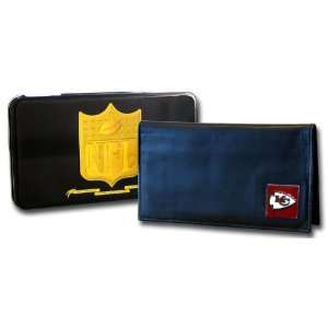    Kansas City Chiefs NFL Deluxe Leather Checkbook