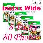 FujiFilm Polaroid Fuji Instax Wide Film 8 Packs,80 Inst
