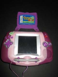 LOT OF LEAPFROG PINK LEAPSTER #1 w/CREATURE CREATE GAME  